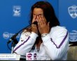 La tenista Marion Bartoli anuncia su retirada del tenis profesional el 14 de agosto de 2013 en Cincinnati (EEUU)