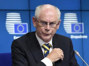 EU Council President Herman Van Rompuy gives a press&nbsp;&hellip;