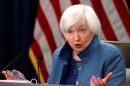Federal Reserve Chair Yellen addresses news conference following FOMC meeting in Washington