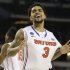 Florida's Mike Rosario (3) reacts after beating Florida Gulf Coast 62-50 after a regional semifinal game in the NCAA college basketball tournament, Saturday, March 30, 2013, in Arlington, Texas. (AP Photo/Tony Gutierrez)