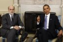 U.S. President Obama meets Chairman of the Federal Reserve Bernanke at the White House in Washington