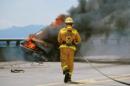 Perils of Fire Fighting: Too Much Heat and Too Little Light