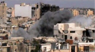 This image made from amateur video released by Shaam News Network and accessed by the Associated Press Saturday, July 21, 2012 purports to show shelling of Homs, Syria by government forces on July 21, 2012. (AP Photo/Shaam News Network via AP video) IMAGE MADE FROM AMATEUR VIDEO RELEASED BY SHAAM NEWS NETWORK AND ACCESSED VIA AP VIDEO SATURDAY, JULY 21, 2012. THE ASSOCIATED PRESS CANNOT INDEPENDENTLY VERIFY THE CONTENT, DATE, LOCATION OR AUTHENTICITY OF THIS MATERIAL