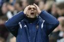 Sunderland's Uruguayan manager Gus Poyet reacts during the Premier League match between Newcastle United and Sunderland at St James's Park in Newcastle-Upon-Tyne on December 21, 2014