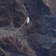 This satellite image courtesy of DigitalGlobe shows the Sohae Launch Facility in North Korea on November 23, 2012, The new satellite image shows a marked increase in activity at the North Korean missile launch site, pointing to a possible long-range ballistic missile test by Pyongyang in the next three weeks, according to satellite operator DigitalGlobe Inc. REUTERS/DigitalGlobe/Handout