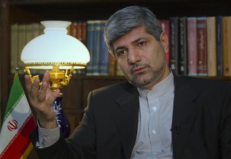 Iranian Foreign Ministry Spokesman Ramin Mehmanparast speaks with a Reuters correspondent during an interview in Tehran June 29, 2011. REUTERS/Caren Firouz