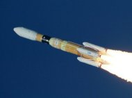 File photo shows a Japanese H-IIB rocket blasting off from the Tanegashima space centre in Japan in 2011. An H-IIB rocket blasted off Saturday to deliver an unmanned supplies vessel to the International Space Station