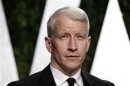 Journalist Anderson Cooper arrives at the 2012 Vanity Fair Oscar party in West Hollywood