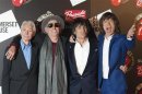 File picture of The Rolling Stones at the exhibition "Rolling Stones: 50" in London