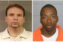 This undated photo provided by the FBI shows , Kenneth Conley, left and Jose Banks two inmates who escaped from the Metropolitan Correctional Center in downtown Chicago Tuesday, Dec. 18, 2012. Chicago Police Sgt. Michael Lazarro says their disappearance was discovered at about 8:45 Tuesday morning. Lazarro says the pair used a rope or bed sheets to climb from the building. (AP Photo/FBI,HOPD)