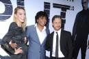 L-R: Actress Anya Taylor-Joy, Director, writer, producer M. Night Shyamalan and actor James McAvoy attend the New Year premiere of "Split" on January 18, 2017 in New York City