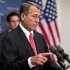U.S. House Speaker Boehner speaks at a news conference after a Republican caucus meeting in Washington