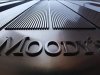 Moody's sign on 7 World Trade Center tower in New York