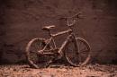 A bicycle covered in mud is seen in a street of Barra Longo city, 60 km from Mariana, Brazil on November 7, 2015