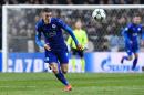 Leicester City's forward Jamie Vardy runs after the ball during the UEFA Champions League group G football match against Copenhagen November 2, 2016