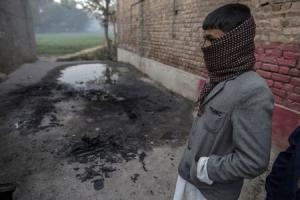 A boy stands where people said Taliban gunmen burnt &hellip;