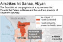 Map locates Aden, Yemen; 2c x 3 1/4 inches; 96.3 mm x 82 mm;