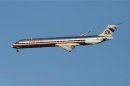 An American Airlines McDonnell Douglas MD-83 is pictured in New York