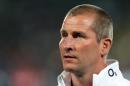 England's head coach Stuart Lancaster looks on prior to the start of their rugby union match in Auckland on June 7, 2014