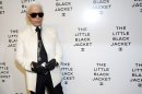 Karl Lagerfeld attends CHANEL's The Little Black Jacket Exhibition on Wednesday, June 6, 2012, in New York. (Photo by Charles Sykes/Invision/AP