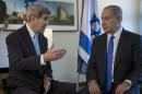 Israel's Prime Minister Benjamin Netanyahu meets with U.S. Secretary of State John Kerry in Berlin