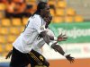 Manucho of Angola celebrates after scoring a penalty against Sudan during their African Nations Cup soccer match in Malabo