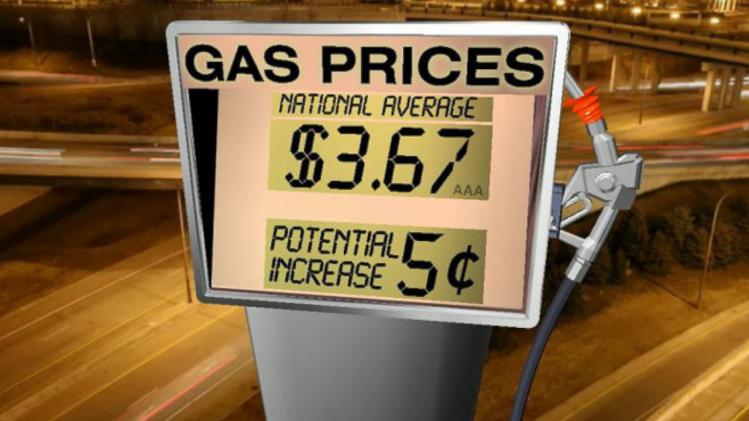 Gas prices climbing 