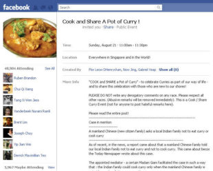 Picture Blog Singapore on Clarifies    Curry Issue      Singaporescene   Yahoo  News Singapore