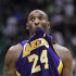 Los Angeles Lakers guard Kobe Bryant (24) walks off the court in the closing seconds of the Lakers' NBA basketball game with the Utah Jazz, Wednesday, Nov. 7, 2012, in Salt Lake City. The Jazz defeated the Lakers 95-86.  (AP Photo/Rick Bowmer)