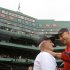 FILE - In this Sept. 28, 2008, file photo, Boston Red Sox great Johnny Pesky, left, is embraced by manager Terry Francona during a ceremony where Pesky's No. 6 was retired prior to a baseball game against the New York Yankees at Fenway Park in Boston. Pesky, who spent most of his 60-plus years in pro baseball with the Red Sox and was beloved by the team's fans, has died on Monday, Aug. 13, 2012, in Danvers, Mass. He was 92. (AP Photo/Charles Krupa, File)