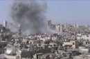 This image made from video provided by Shaam News Network Friday, July 6, 2012, purports to show shelling in Homs, Syria. (AP Photo/Shaam News Network via AP video) THE ASSOCIATED PRESS HAS NO WAY OF INDEPENDENTLY VERIFYING THE CONTENT, LOCATION OR DATE OF THIS PICTURE.