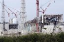 No. 1, the No. 2, the No. 3 and the No. 4 reactor buildings are seen at the Tokyo Electric Power Co's (TEPCO) tsunami-crippled Fukushima Daiichi nuclear power plant in Fukushima prefecture