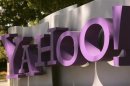 The Yahoo logo is shown at the company's headquarters in Sunnyvale