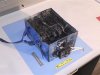 File photograph of burnt auxiliary power unit battery removed from Japan Airlines Boeing 787 Dreamliner jet provided by NTSB