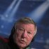 File photo of Manchester United's manager Alex Ferguson speaking during a news conference at Santiago Bernabeu Stadium in Madrid