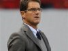 Russia's coach Capello reacts during the World Cup 2014 qualifying soccer match against Nothern Ireland at Lokomotiv Stadium in Moscow