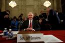 Sessions testifies during his confirmation hearing to become U.S. attorney general