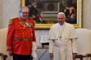 Grand Master Matthew Festing (L) resigned his lifetime position Tuesday, at the request of Pope Francis, effectively putting an end to a prolonged stand-off that had become a test of the reforming pope's authority over rebellious Church conservatives