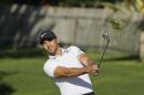Jason Day, of Australia, follows his chip shot up to the second green of the Pebble Beach Golf Links during the final round of the AT&T Pebble Beach National Pro-Am golf tournament, Sunday, Feb. 12, 2017, in Pebble Beach, Calif. (AP Photo/Eric Risberg)