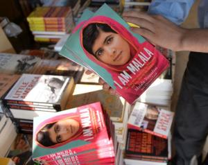A bookstore sells copies of the memoirs of Pakistani …