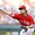 Texas Rangers starting pitcher Yu Darvish pitches against the Oakland Athletics in Arlington, Texas