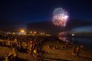 Fireworks for Independence Day are seen in Union Beach, New Jersey