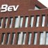 Logo of Anheuser-Busch InBev is seen on the facade of its headquarters in Leuven