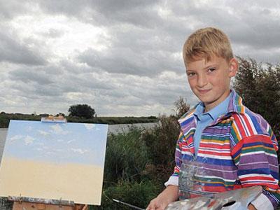 Wow, Bocah 10 Tahun Jadi Miliader Lewat Lukisan