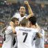 Germany's Gomez celebrates his goal against Portugal with teammates during their Group B Euro 2012 soccer match in Lviv