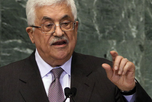 Palestinian President Mahmoud Abbas addresses the 67th session of the United Nations General Assembly at U.N. headquarters Thursday, Sept. 27, 2012. (AP Photo/Richard Drew)