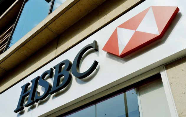 File photo dated 14/08/13 of a view of a HSBC bank sign in Knightsbridge, central London, as the bank has provided a major boost to the Government's Help to Buy scheme when it confirmed that it would begin offering mortgages worth up to 95\% of property values under the initiative.