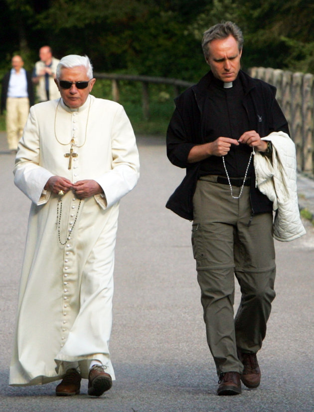Pope Benedict XVI and Georg Ganswein