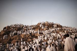Muslim pilgrims gather on Mount Arafat near Mecca as&nbsp;&hellip;