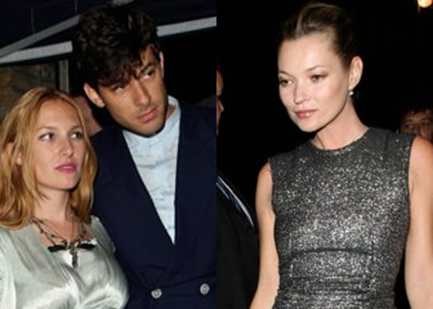 Party animals Kate Moss Mark Ronson and his wife Josephine De La Baume 